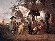 CUYP, Aelbert Grey Horse in a Landscape dfg USA oil painting artist